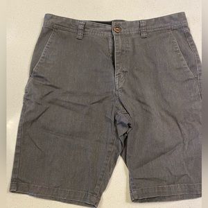 Volcom Frickin’ Modern Chino shorts. Gray twill. 32x19.
